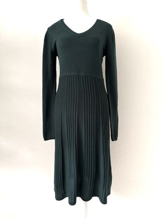 Bodyflirt Strickkleid, Gr. 36/38, dunkelgrün, neuwertig