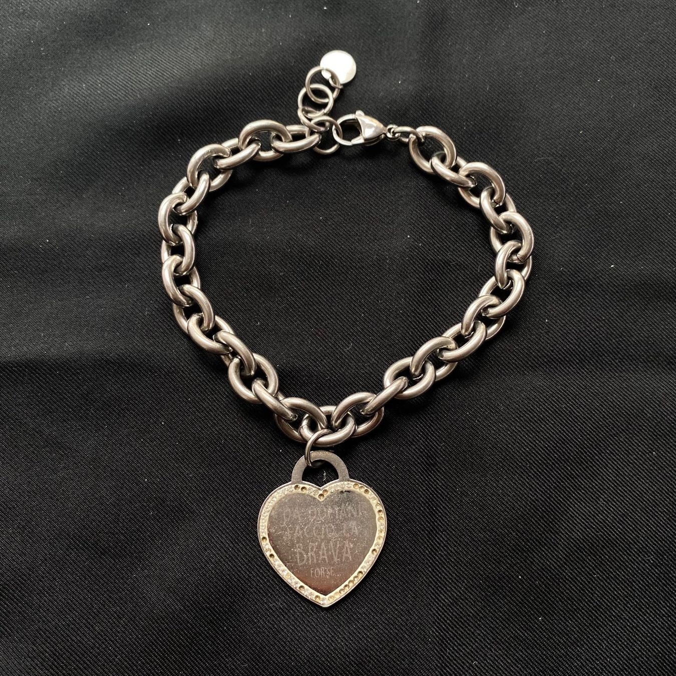Bracciali & Braccialetti: Vintage Massive Herz Kette Italien – Usato da Givisiez venduto da dor_xb9k