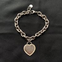 Vintage Massive Herz Kette Italien