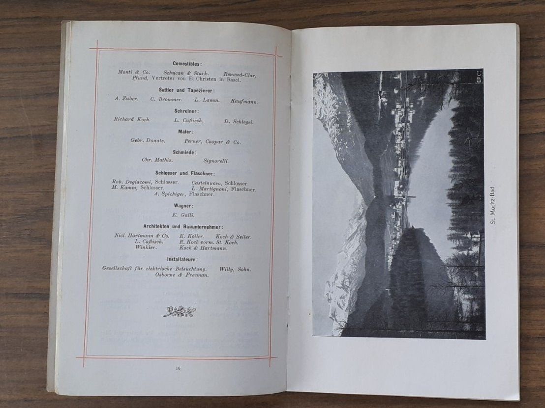 Documenti: Broschüre St. Moritz ca. 1910 + 2 Landkarten – Usato da Mörschwil venduto da lindaswunderkiste 4