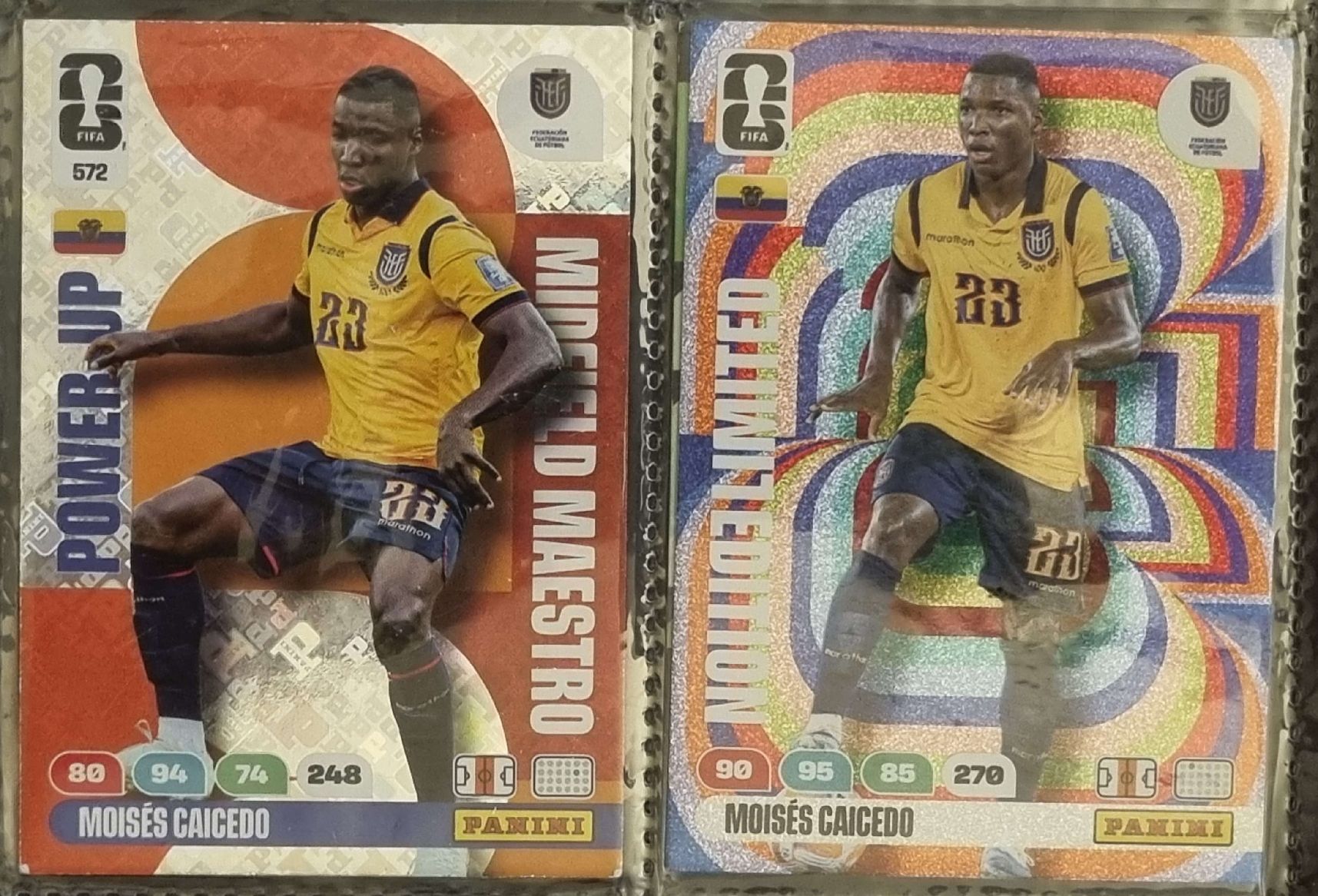 Panini Carte collezionabili: Panini Moises Caicedo Limited Edition Card + Normale – Usato da Zwillikon venduto da Haussi123