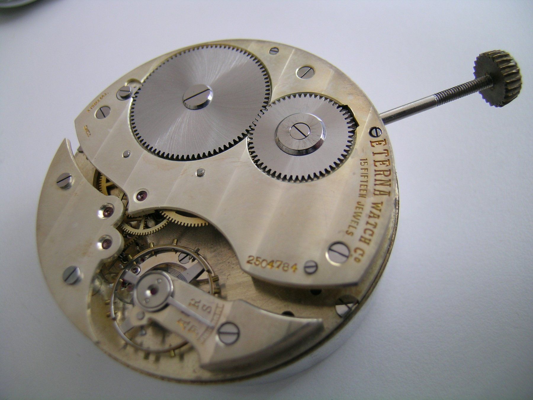 Eterna Orologi: grosses ETERNA-8-Tage-Uhrwerk 24''' – Nuovo (secondo la descrizione) da Grenchen venduto da esa-9162-9164 1