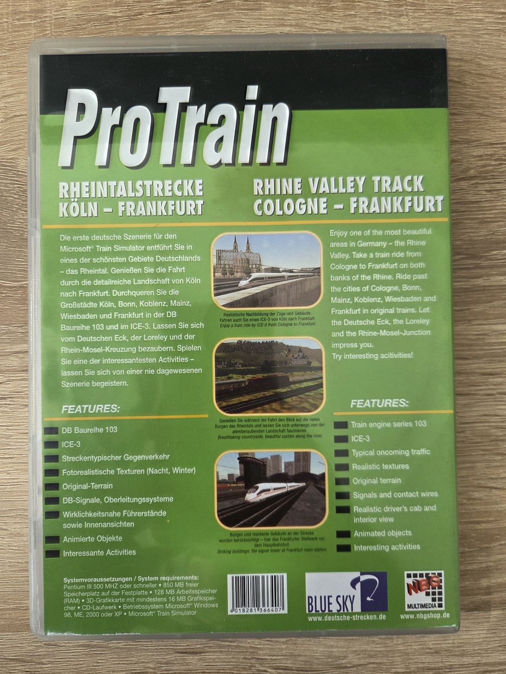 Jeux: Pro Train for Microsoft Train Simulator (German) - PC – D'occasion à Carouge GE par Franllo 1