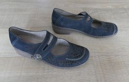 Pumps von Medicus, Gr. 38, dunkelblau, Leder