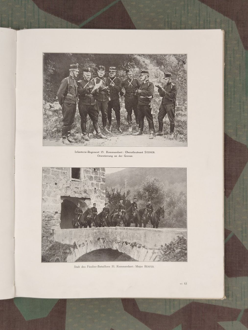 Schweizer Armee Uniformi: Album 3. Division 1915, mit Widmung – Usato da Bauma venduto da SwissMilitaria 4