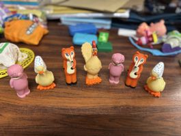 Lot figurines animaux  vintage Personnage Aglae et Sidonie