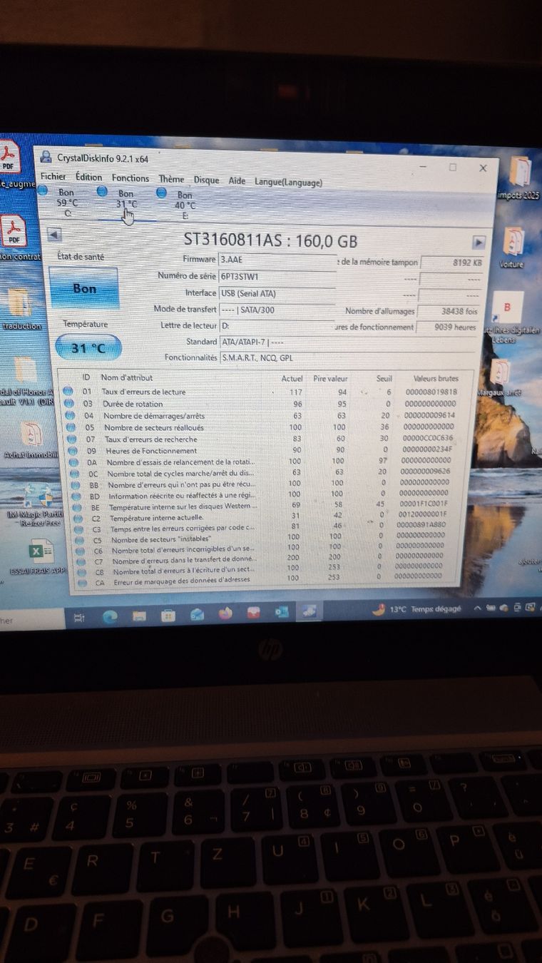 Seagate Dischi rigidi: 160gb sata – Usato da Léchelles venduto da sim7891 2