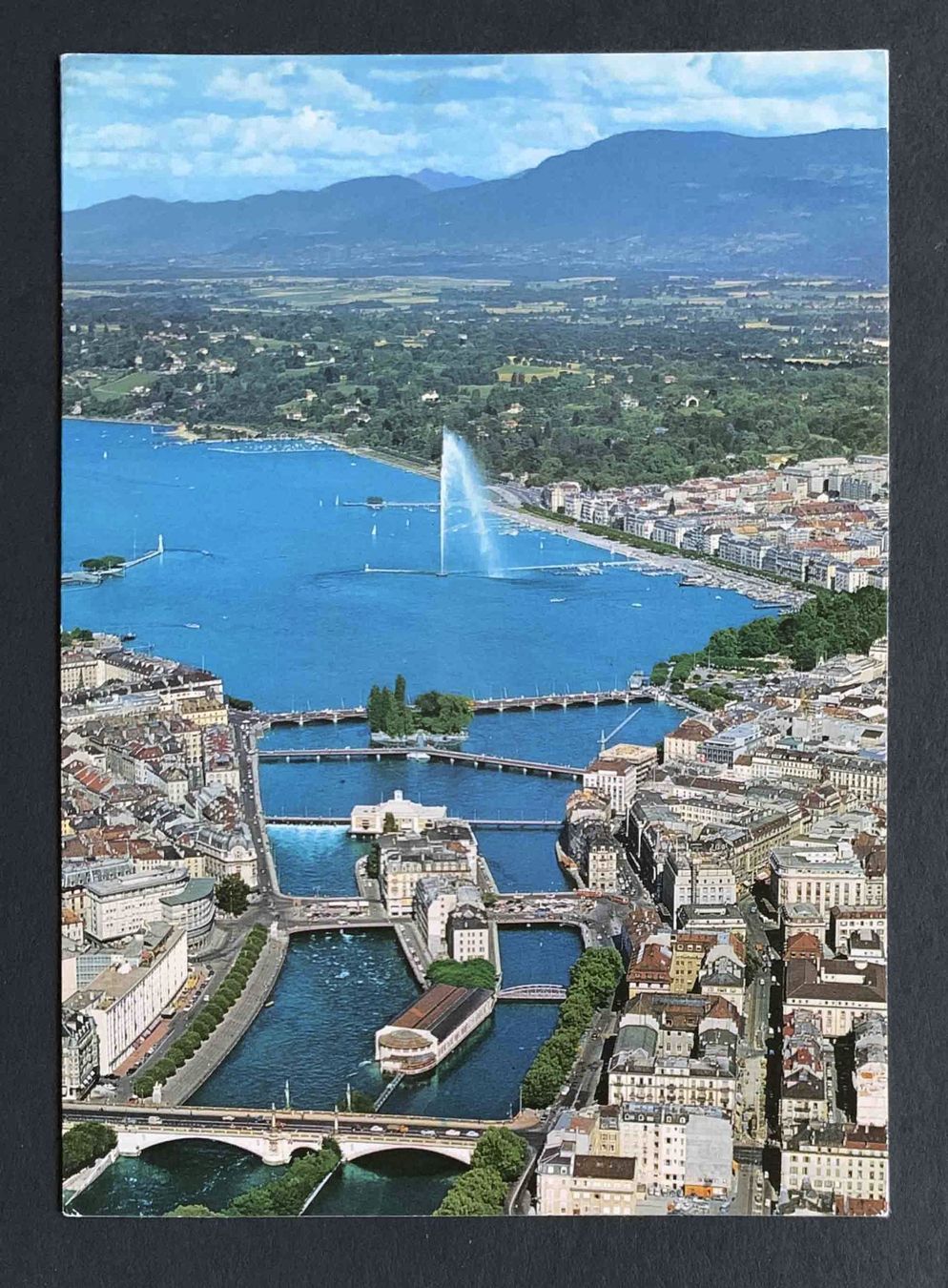 Cartoline postali: AK Geneve Vue aerienne – Usato da Goldau venduto da artelier1