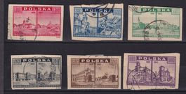 Polen, Mi 414-419⊙, KW € 2.50