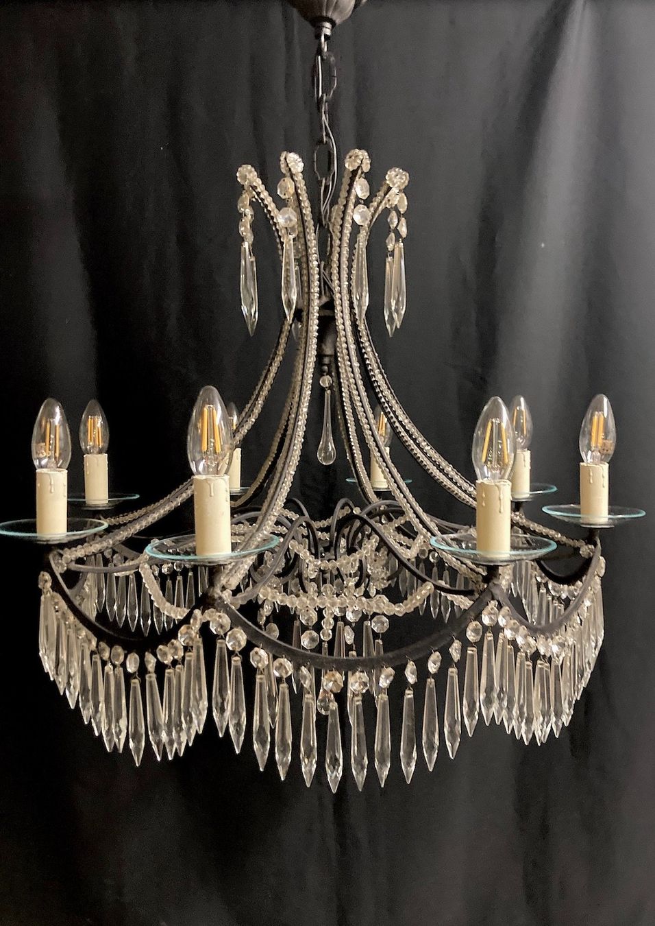 Lampadari & plafoniere: Fantastischer antiker Kronleuchter, Kristallleuchter – Usato da Rumlikon venduto da Ambiente_Brocante 2