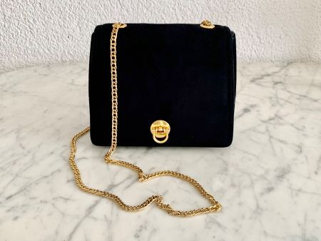 Schicke Vintage Damen Leder Schulter Tasche mit Kette