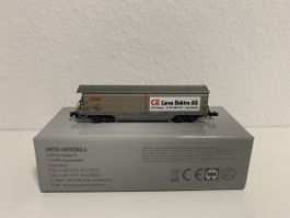 N RhB Schiebewandwagen Haikqq-y 5166 "Curea Elektro AG" 