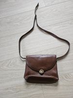 Sac à bandoulière en cuir vintage marron