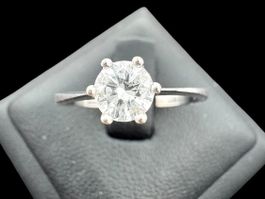 Solitär Diamanten 0.45c Ring Bucherer 18k Grösse 53 *S2345