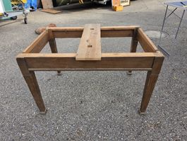 Holz Untergestell Tischgestell 4 Beine natur Gebraucht