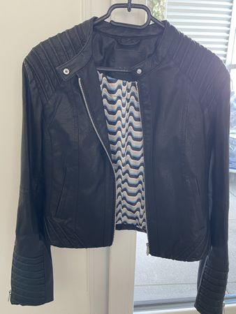 Veste en faux cuir Amisu