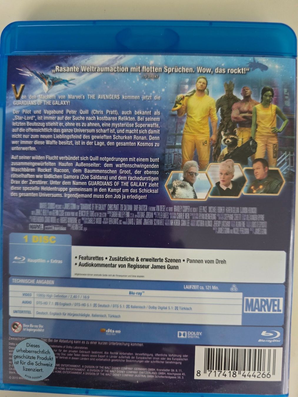 Alle DVDs: GUARDIAN OF THE GALAXY – Gebraucht aus Buchrain von reloca 1
