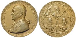 Rom, Pius XI., Bronzemedaille AN XVI (1937)