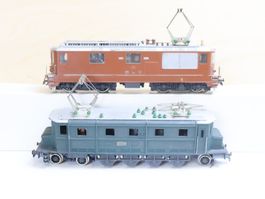 Doppelpack 2 x HAG SBB/BLS Re 4/4 / Ae 4/7 E-Lok H0 AC