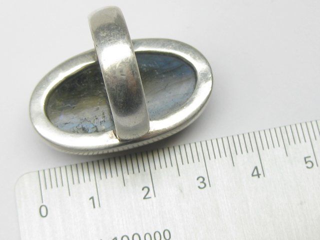 Anelli: Vintage Ring Silber 925 Labradorit Gr. 60 – Usato da Ermatingen venduto da Decovin 7