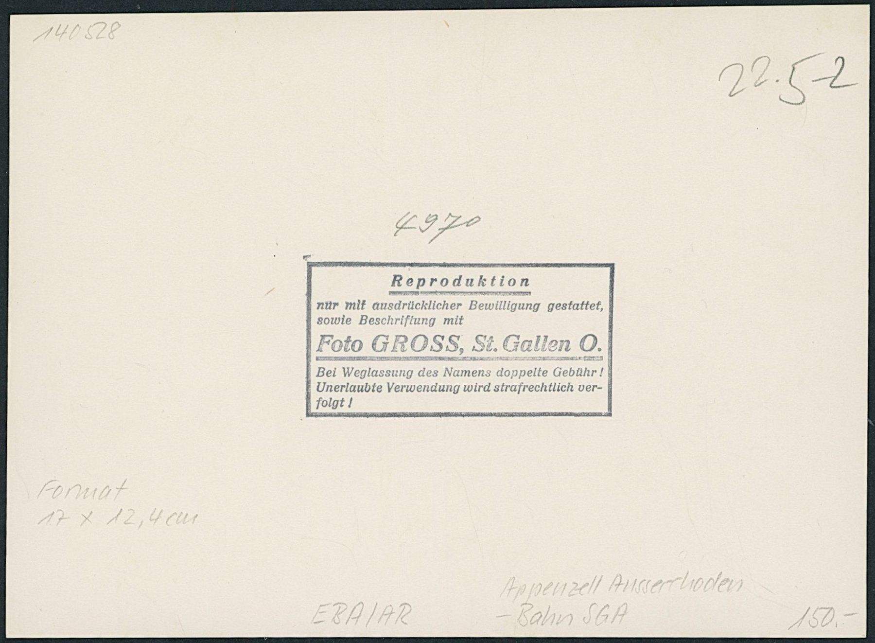 Cartoline postali: AR Appenzell Ausserrhoden - Bahn SGA – Nuovo (secondo la descrizione) da Schindellegi venduto da Jonathan77 1