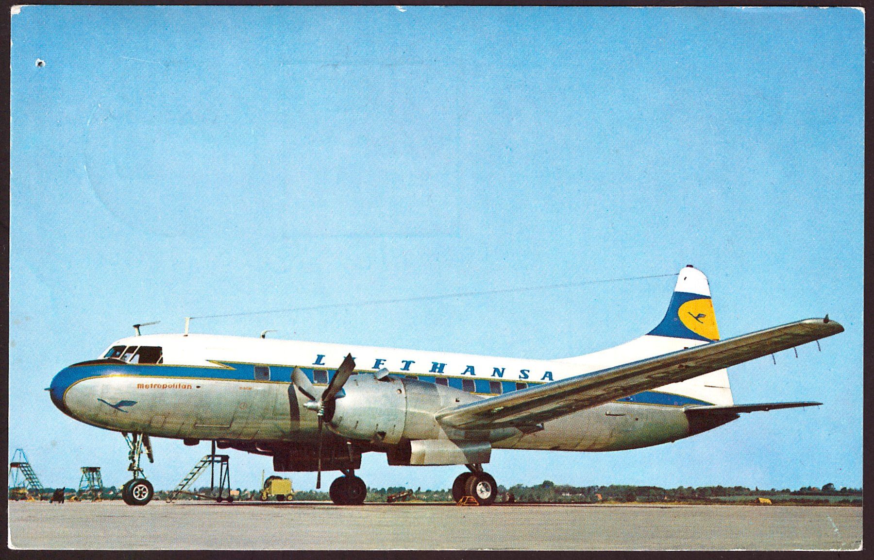 Cartes postales: AK Lufthansa "Metropolitan", ca.1963 – D'occasion à Wittenwil par Khunruedi