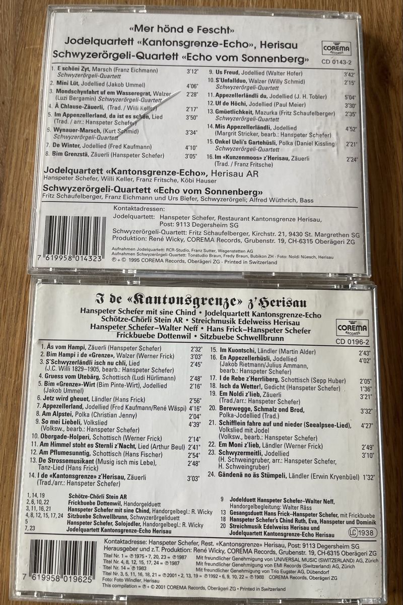 CD: CD Volksmusik Appenzeller – Usato da Waldstatt venduto da Cremschnitte 1