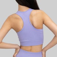 Damen SportBH High Support Nahtlos Yoga Hell Lila XL YAKWARY