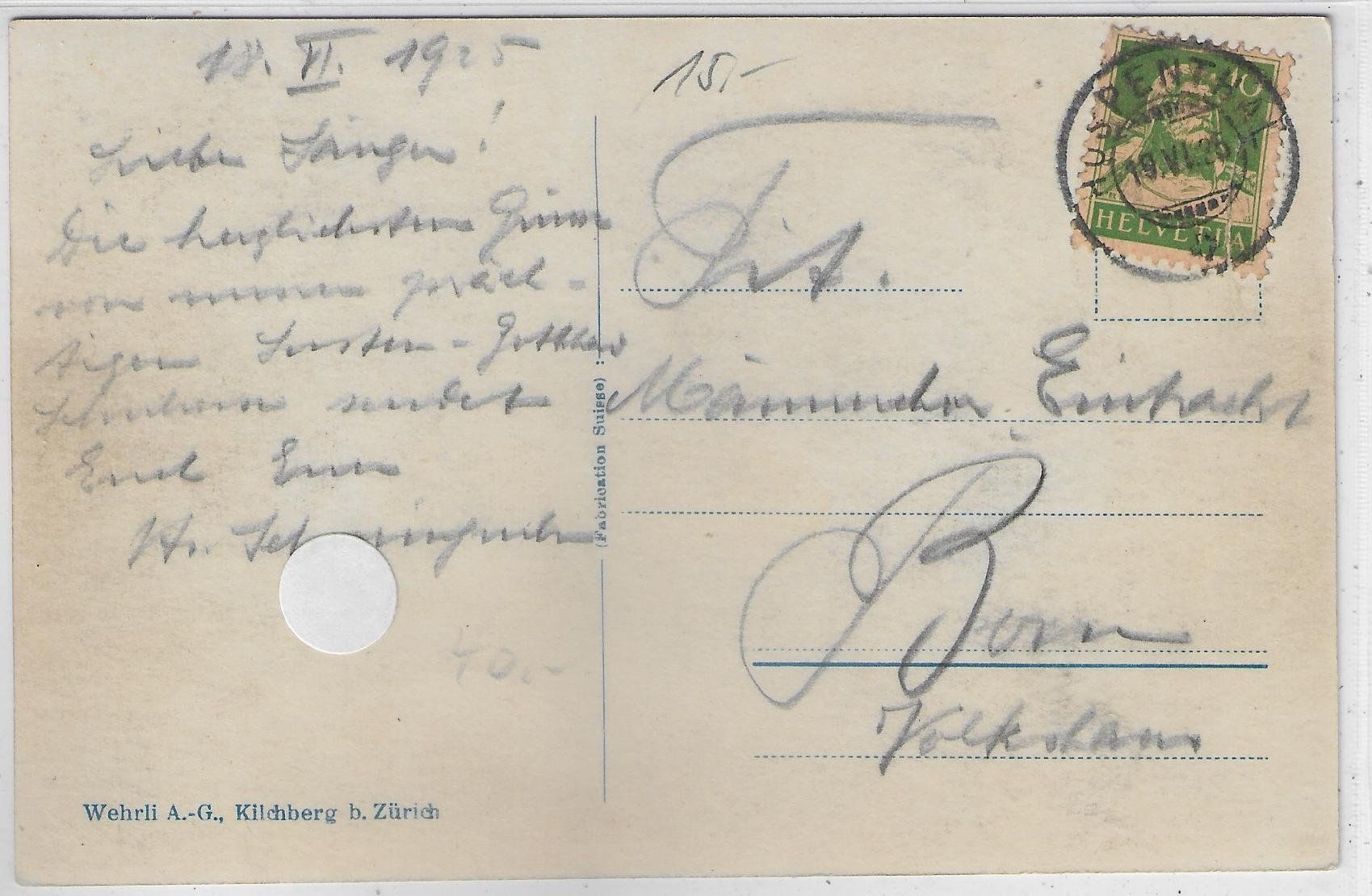 Cartoline postali: Hospental - Generalansicht – Usato da Ettingen venduto da Kartenplanet 1