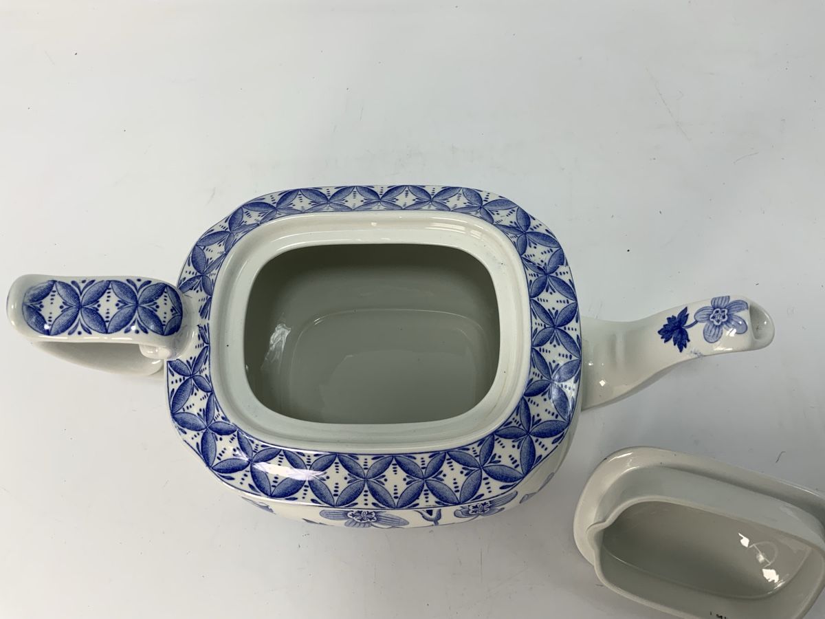 Teiere: Englische Teekanne, Spode Geranium blau – Usato da Erlach venduto da silvia3235 6
