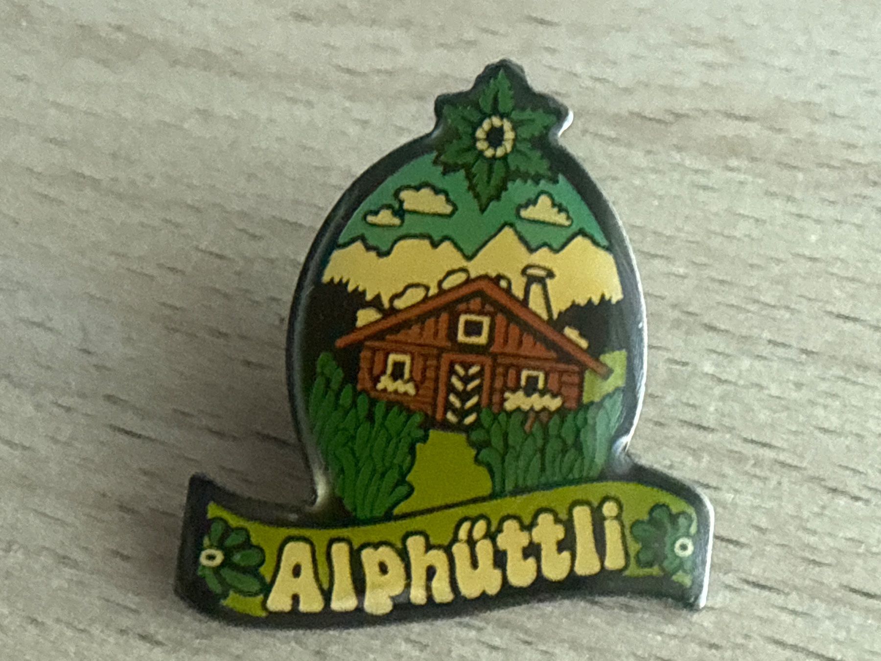 Plaketten & Abzeichen: Pin Alphüttli – Gebraucht aus Glattbrugg von Schweigmatt