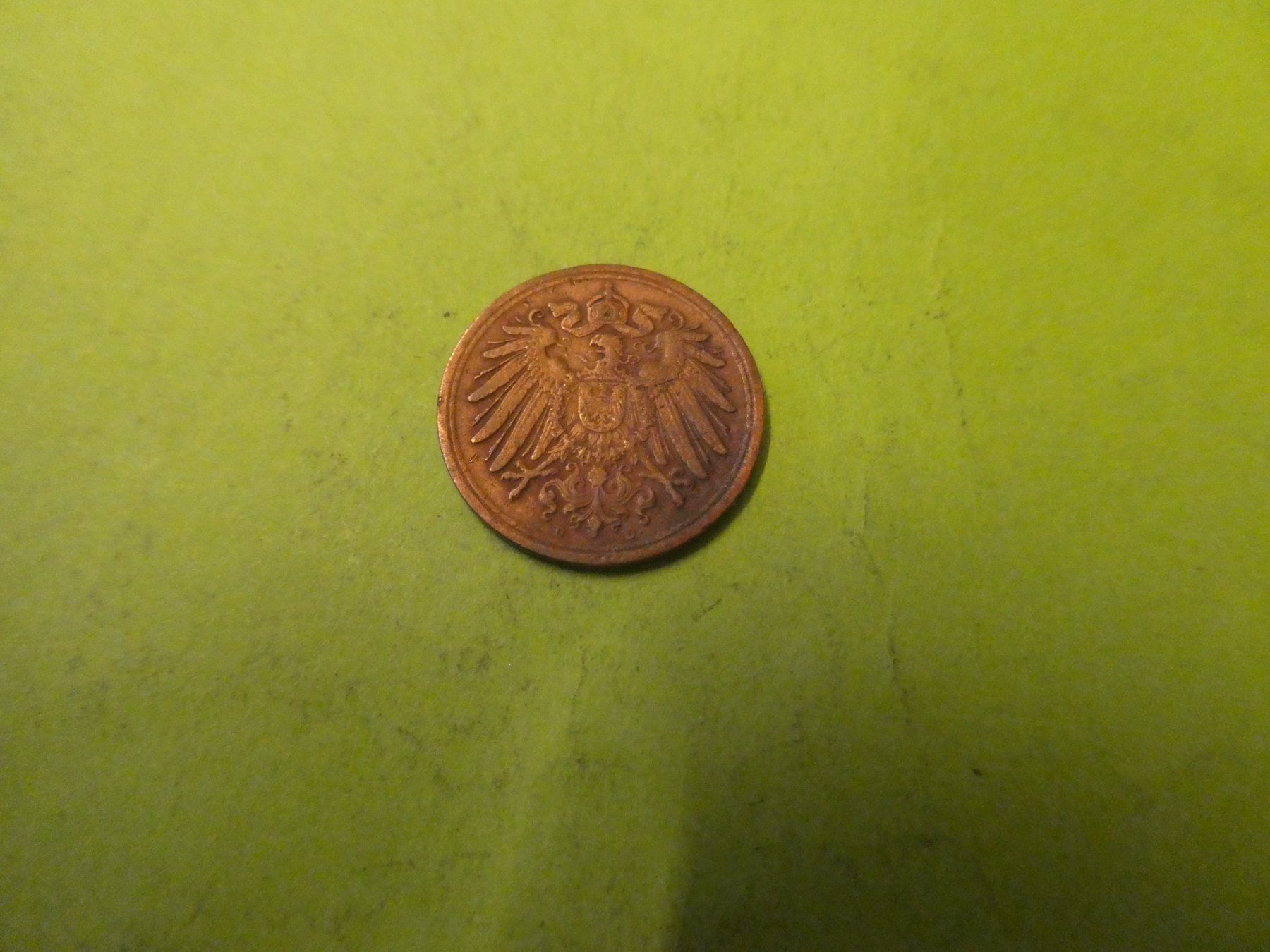 Tutti le monete: Dt. Reich 1916 D, 1 Pfennig – Usato da Hinterforst venduto da Rohusri 1