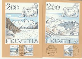 3 Maximumkarten Zu. Nr. 688 und 689