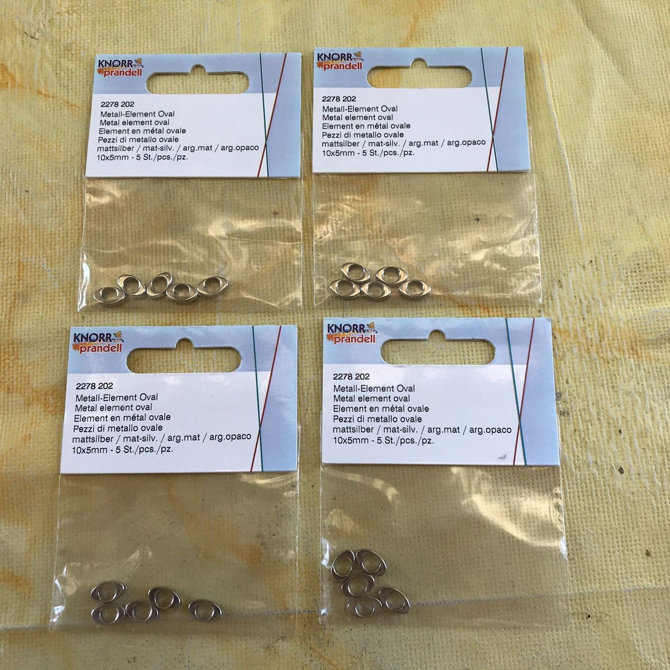 Kit bricolage: LOT METALL-ELEMENT OVAL 10X5MM JE 5STK. – Nuovo e nell'imballaggio originale da Ostermundigen venduto da wini63
