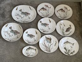 JOHNSON BROS England FISH 10 Teile Fischservice
