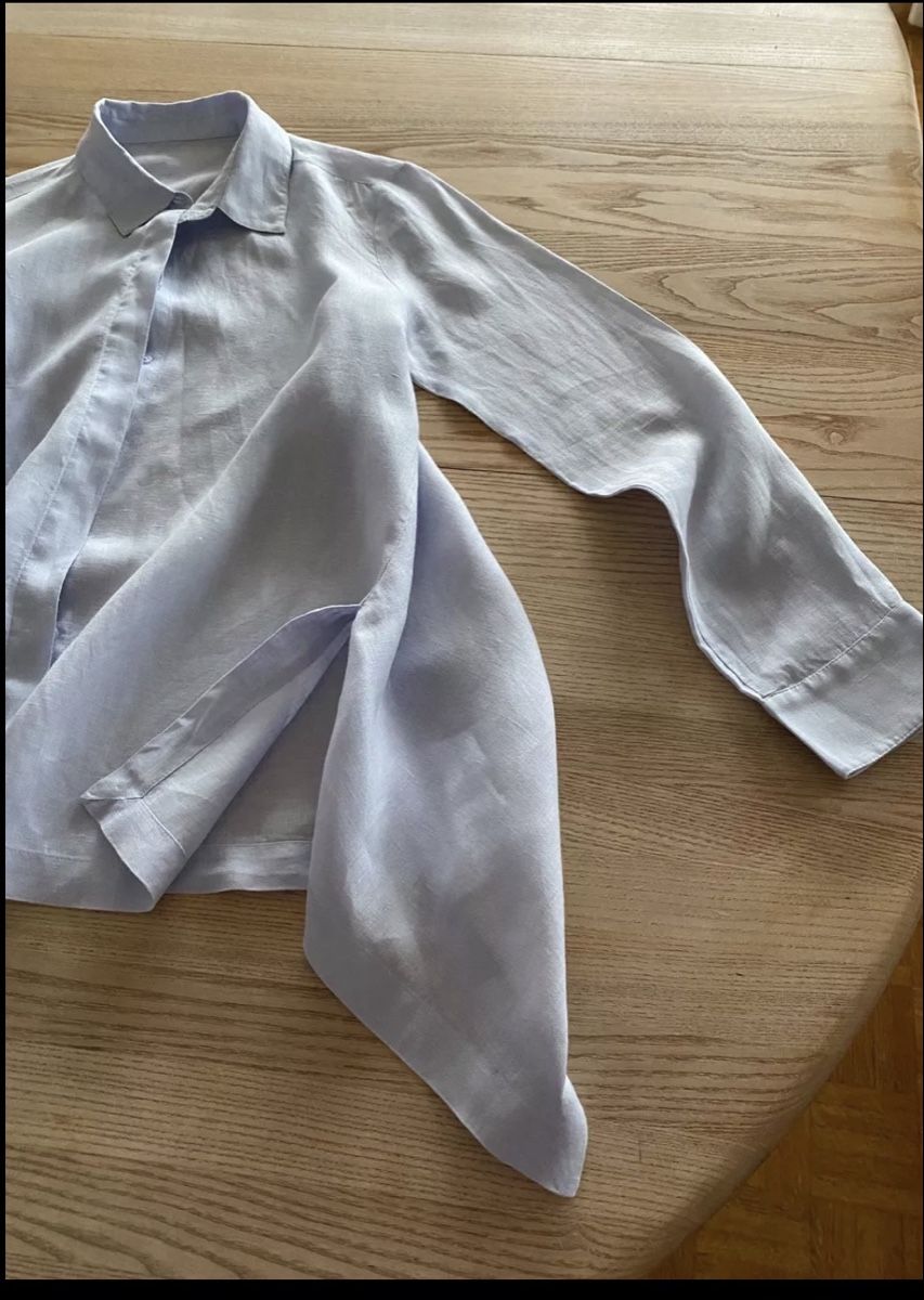 Camicette: Damen Leinenbluse hellblau Gr. 40 – Usato da Schaffhausen venduto da NellyE 2