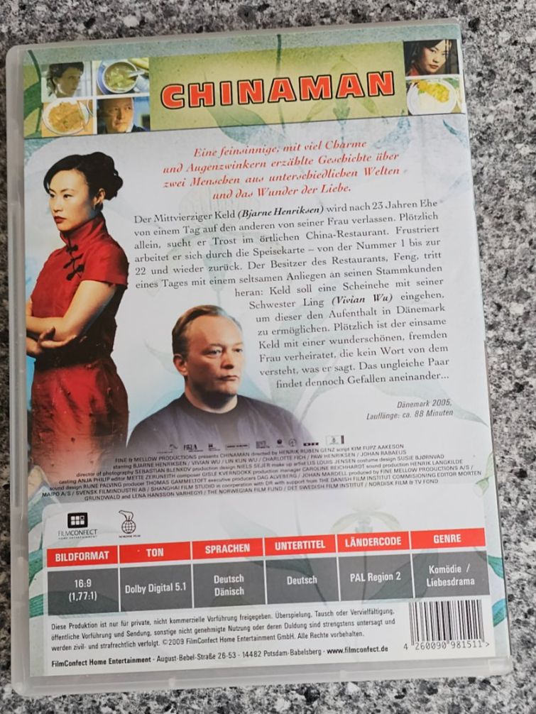 Tutti i DVDs: CHINAMAN- Liebe Süss-sauer/ DVD – Usato da Geuensee venduto da jes_9xyk 1