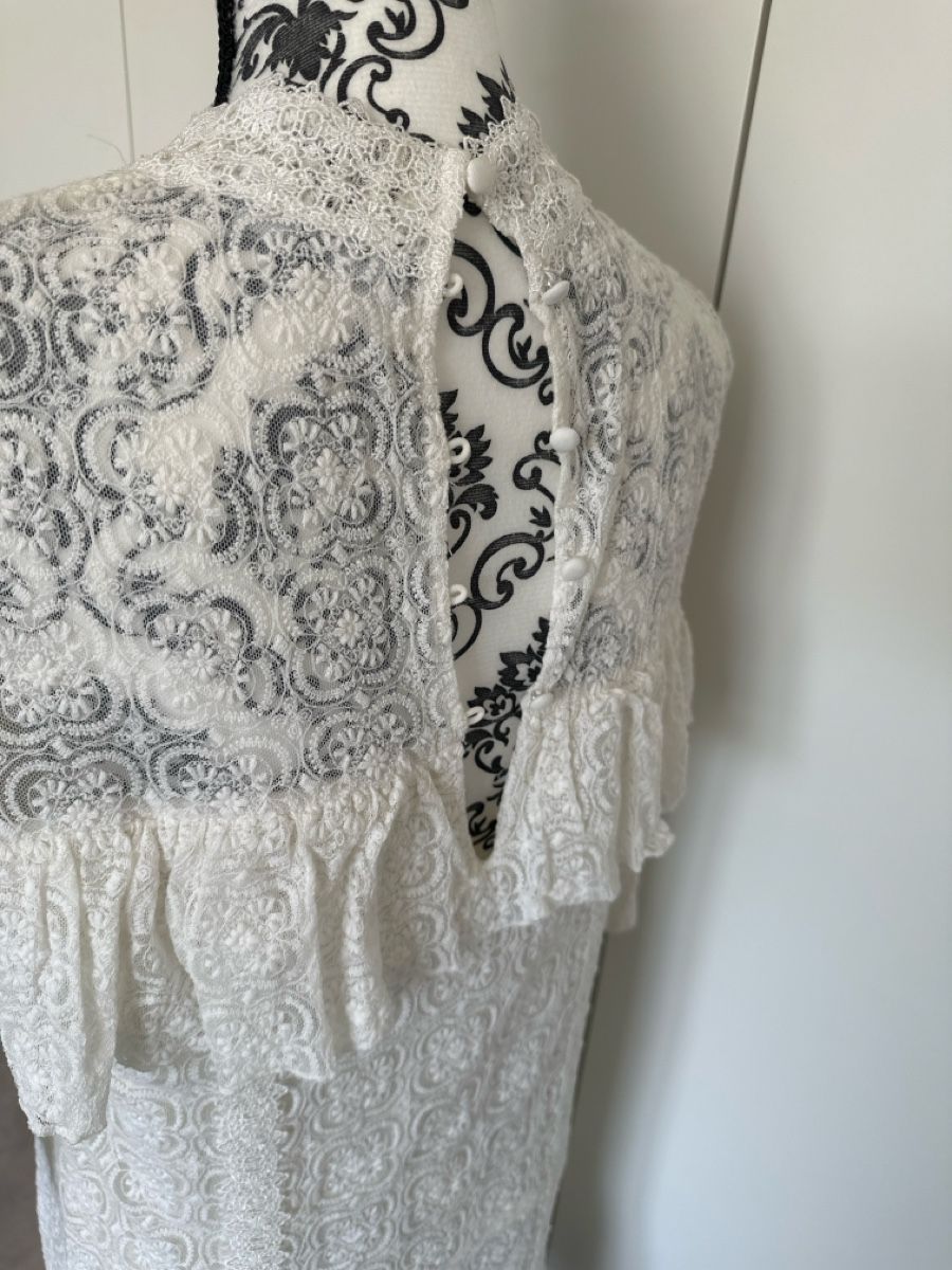 Vestiti: Spitzenkleid weiss Grösse 38 mit Rüschen – Nuovo (secondo la descrizione) da Dietikon venduto da vithya88 2