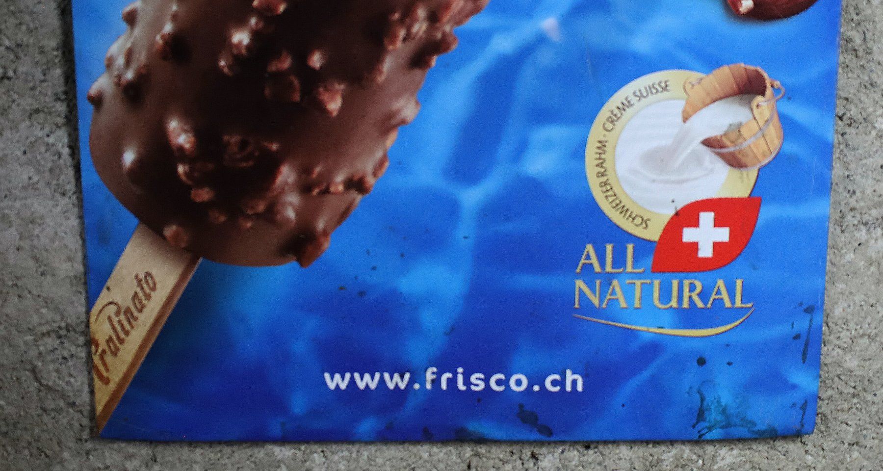 Insegne: Blechschild "Pralinato von Frisco" – Usato da Birrwil venduto da brandschatz_birrwil 2