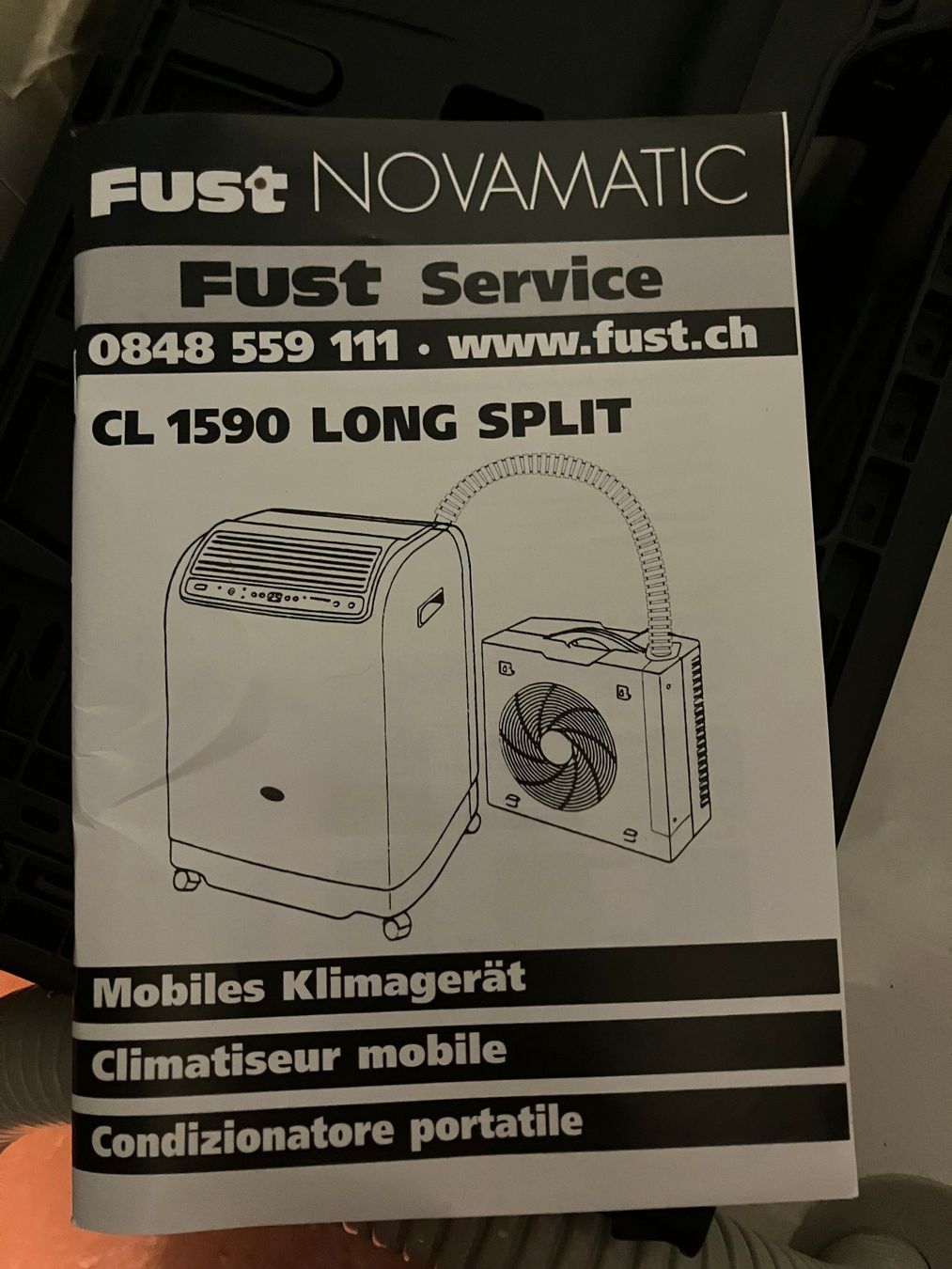 Novamatic Climatiseurs: Klimagerät Fust NOVAMATIC CL 1590 Long Split – Neuf (Voir description) à Unterseen par amj_zz7j