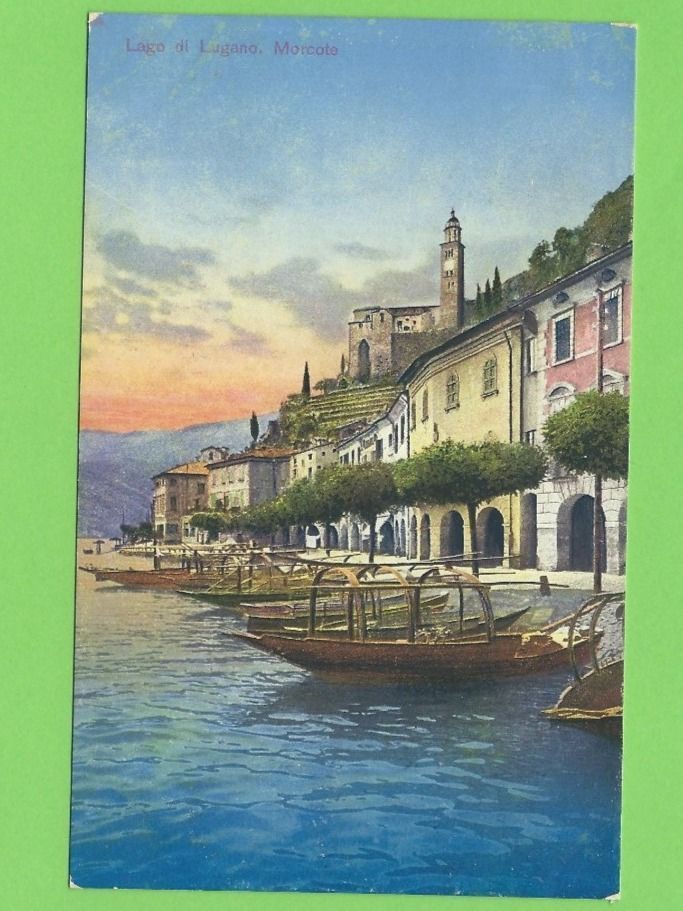 Cartes postales: Lago di Lugano, Morcote – D'occasion à Zürich par t24_de