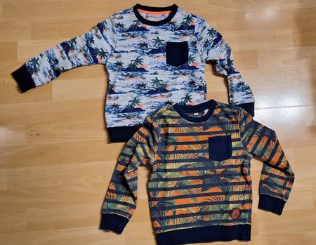 2 Jungen-Pullis, Grösse 110, Sommer-Muster, Top Zustand!