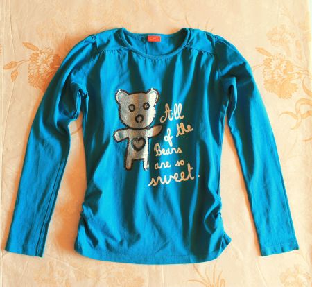 CFL * LONGSHIRT / Langarmshirt mit Pailletten  164/170