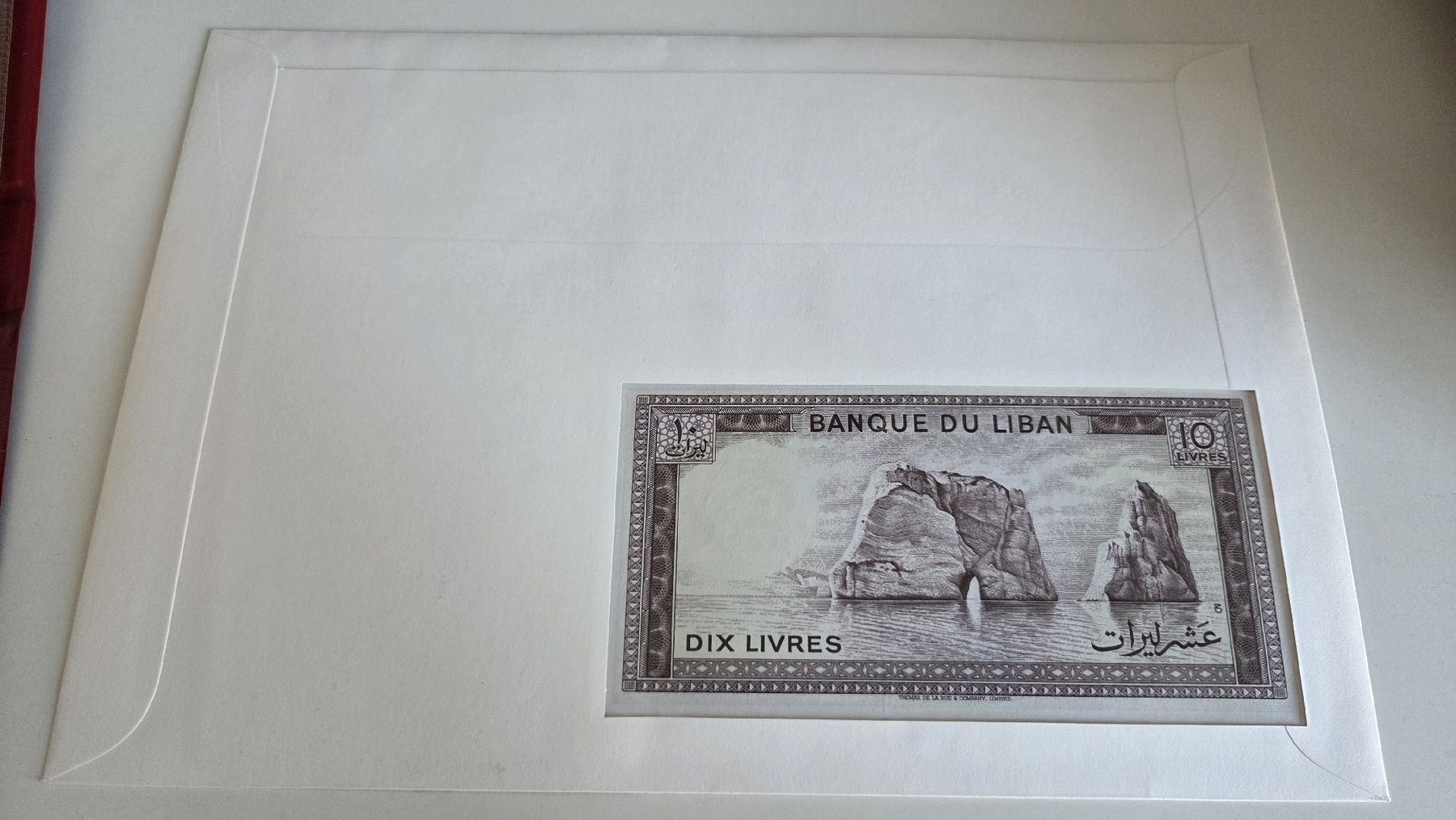 Billets de banque: 1987 Banknotenbrief Liban – D'occasion à Arni AG par Moth68 1