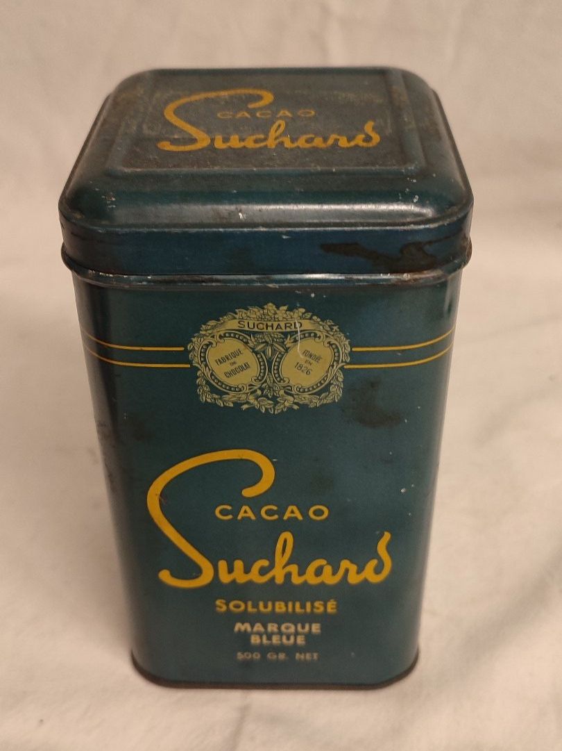 Suchard Barattoli: Wunderschöne alte Blechdose von SUCHARD CACAO 16 cm – Usato da Gelterkinden venduto da MYSTOREFORYOU4460