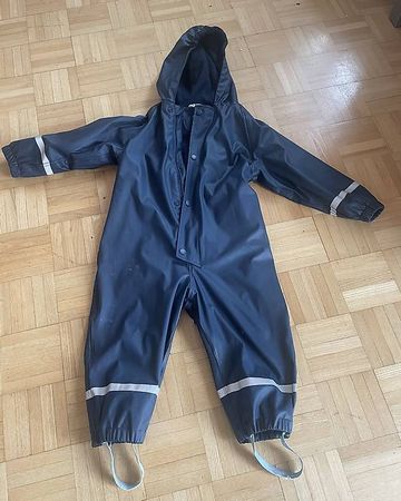 Regenkombi Unisex dunkelblau Grösse 104 gebraucht
