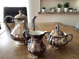 Kaffeeservice aus Bauernsilber