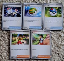 Pokemon Karten: Trainer/Supporter Karten Set, Top Zustand!