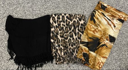 3er Set Schals, Herbst Accessoire, Top Zustand, Damen