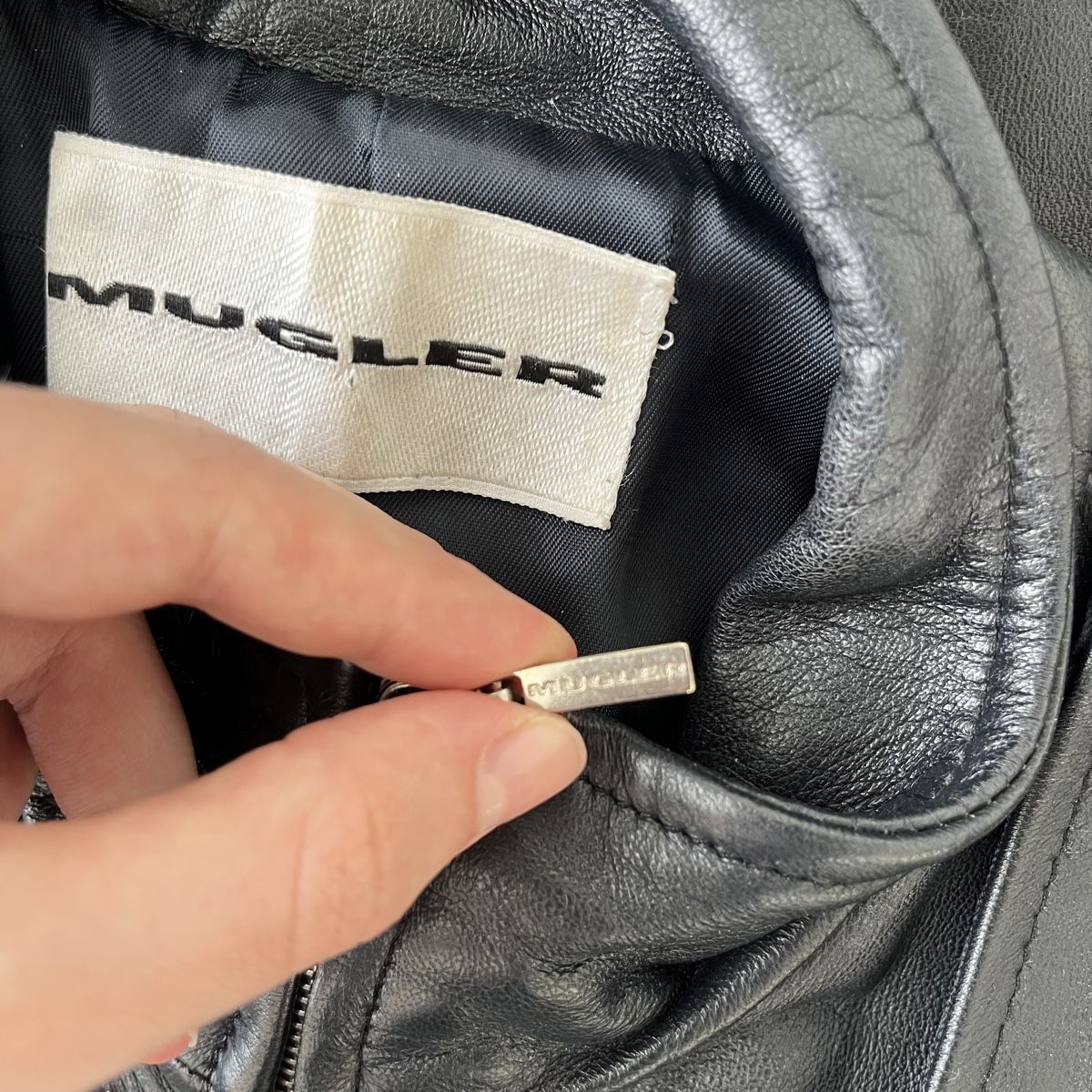 Mugler Cappotti: Mugler Leder Mantel – Usato da Zug venduto da saskia-chiara 5
